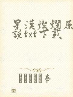 星汉灿烂原著小说txt下载封面