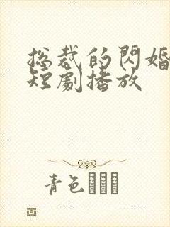 总裁的闪婚甜妻短剧播放