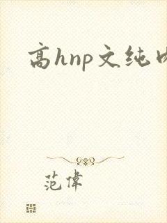 高hnp文纯肉