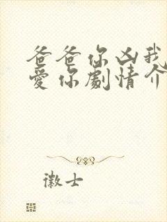 爸爸你凶我我也爱你剧情介绍