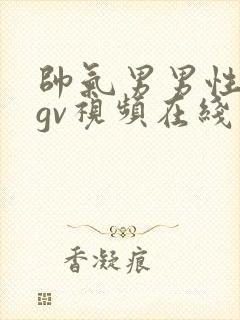帅气男男性行为gv视频在线看