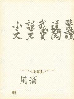 小说武道医王全文免费阅读