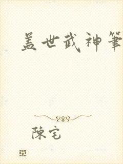 盖世武神笔趣阁封面