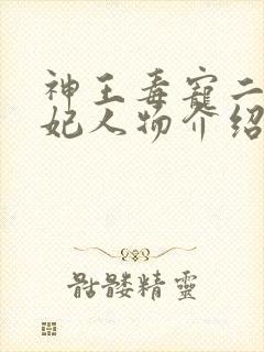 神王毒宠二嫁王妃人物介绍封面