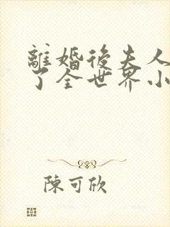 离婚后夫人惊艳了全世界小说免费阅读