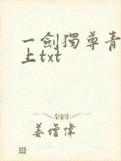 一剑独尊青鸾峰上txt封面