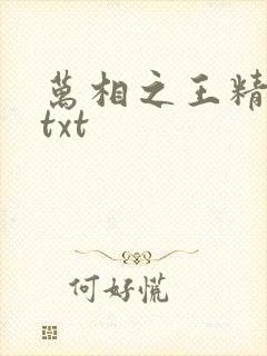 万相之王精校版txt