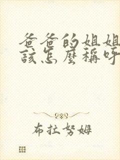 爸爸的姐姐老公该怎么称呼