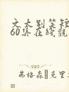 文太别笑短剧第60集在线观看封面