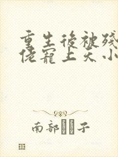 重生后被残疾大佬宠上天小说读封面