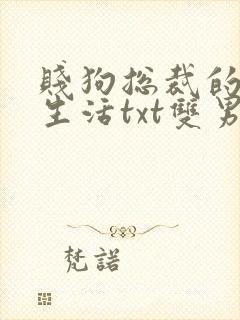 贱狗总裁的日常生活txt双男主