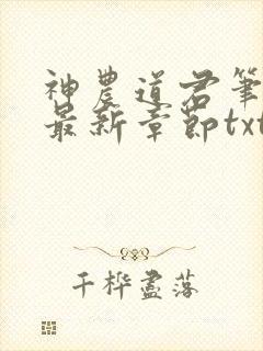 神农道君笔趣阁最新章节txt