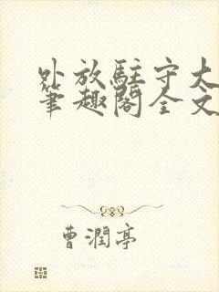 外放驻守大湾村笔趣阁全文免费阅读封面