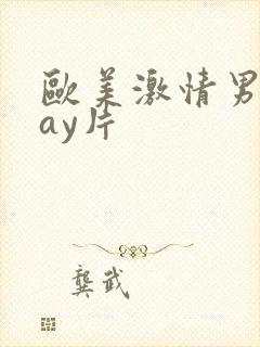 欧美激情男男gay片封面