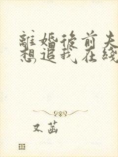 离婚后前夫总是想追我在线阅读全文免费