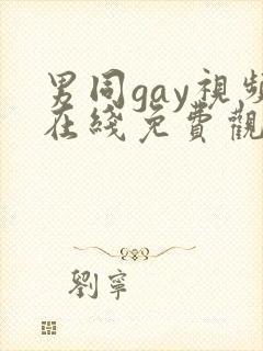 男同gay视频在线免费观看封面