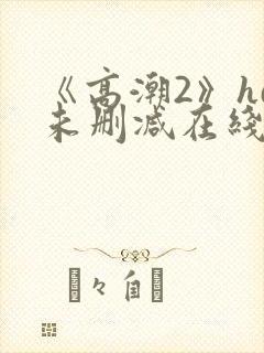 《高潮2》hd未删减在线