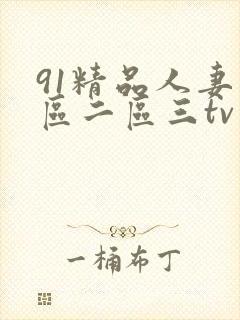 91精品人妻一区二区三tv封面