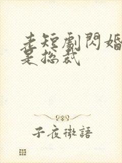老短剧闪婚老公是总裁