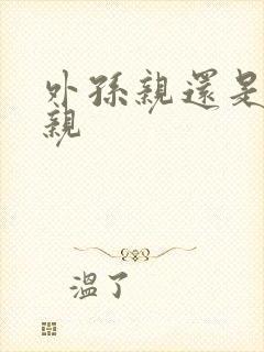 外孙亲还是孙子亲