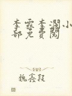 李霖李澜小说全部免费阅