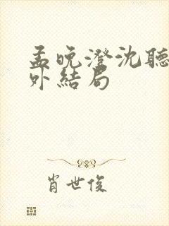 孟晚澄沈听澜番外结局封面