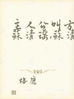 主人公叫方书,苏清瑶,苏清沅的小说