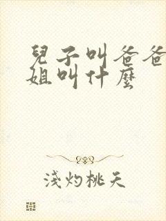 儿子叫爸爸的姐姐叫什么