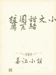 校园甜文小说推荐完结封面