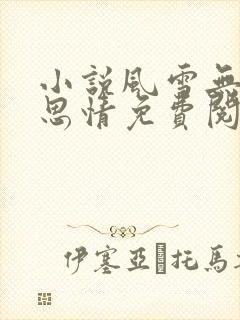 小说风雪无尽相思情免费阅读全文