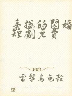 秦总的闪婚甜妻短剧免费