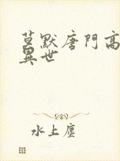 莫默唐门高手在异世封面