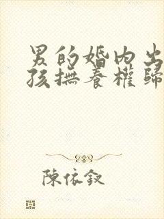 男的婚内出轨小孩抚养权归谁