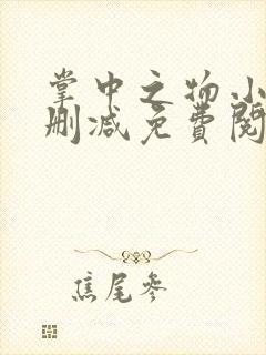 掌中之物小说无删减免费阅读