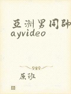 亚洲男同帅哥gayvideo