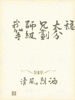我师兄太稳健了等级划分