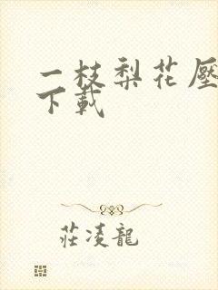 一枝梨花压海棠下载封面