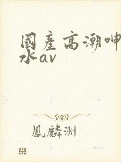 国产高潮呻吟喷水av