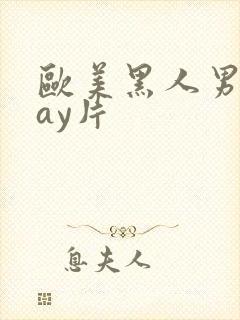 欧美黑人男男gay片
