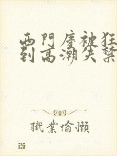 西门庆被狂c躁到高潮失禁小说