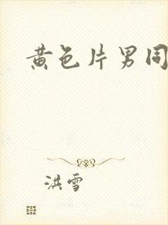 黄色片男同性恋