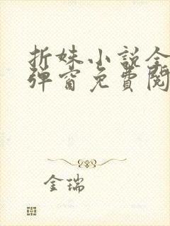 折姝小说全文无弹窗免费阅读