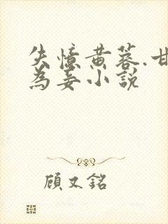 失忆黄蓉.甘愿为妾小说