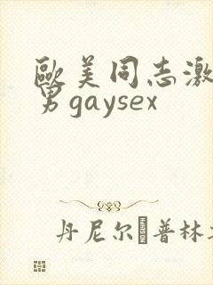 欧美同志激情猛男gaysex