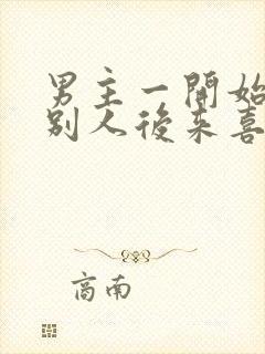 男主一开始喜欢别人后来喜欢女主