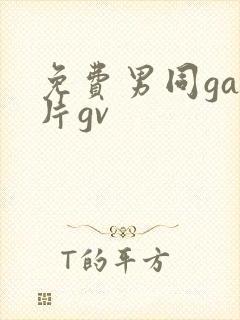 免费男同gay片gv