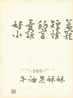 好看的短篇完结小说言情宠文