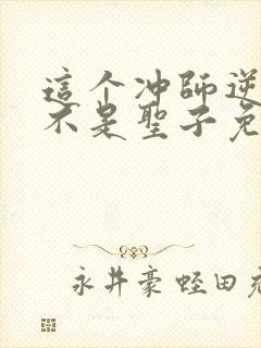这个冲师逆徒才不是圣子免费观看全集封面