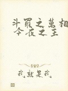 斗罗之万相斗罗 今夜之主封面