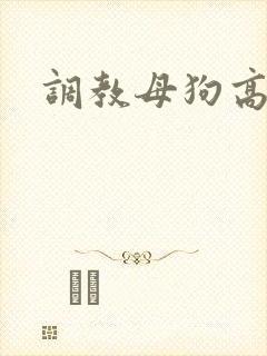 调教母狗高潮h